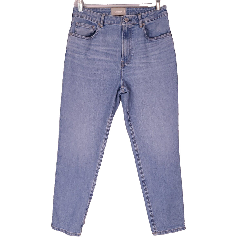 EVERLANE The Curvy Cheeky Jean 30 Reg Straight Leg High Waist Blue Light Wash